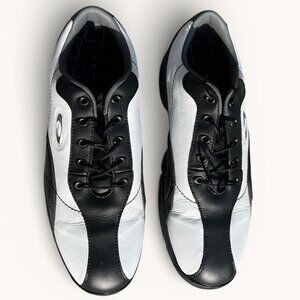 Vintage Oakley Golf Shoes Black White Leather Y2K Men’s 10.5